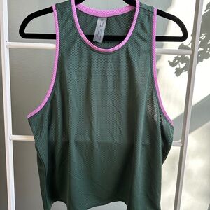 Outdoor Voices RecMesh green tank. size M. Excellent condition; like new!
